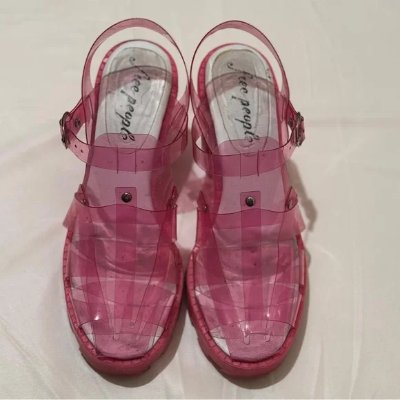 Free People Pink Sandals - Picture 1 of 10